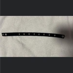 Black velvet choker with spikes